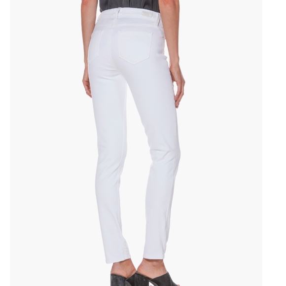 PAIGE Skyline Ankle Skinny White Jeans